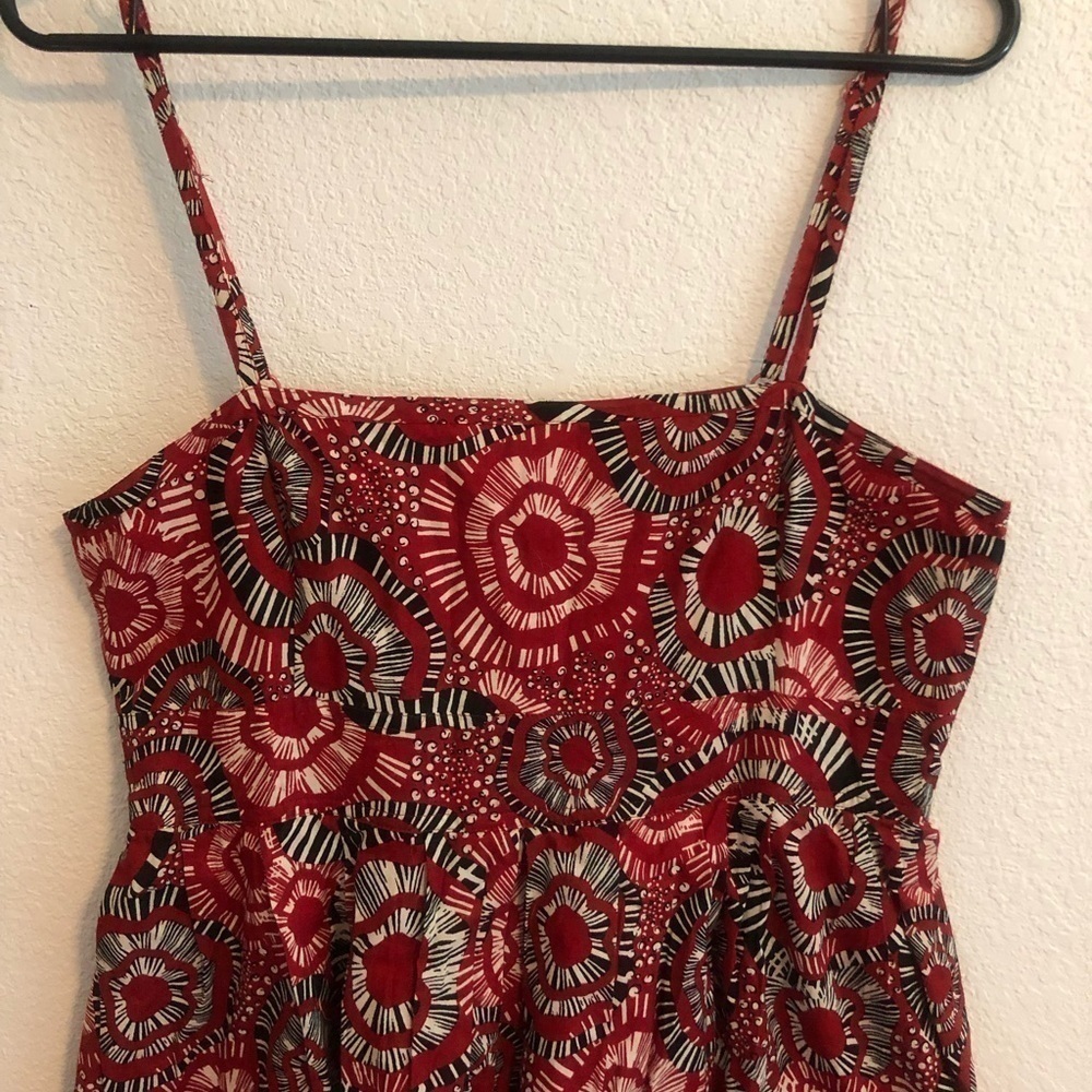 Red and Black Flower Print Ideology Dress Size 6 - Picture 2 of 9